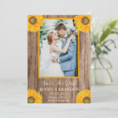 ひまわりエレガントのモダン素朴フローラ写真 セーブザデート (スタンド正面)