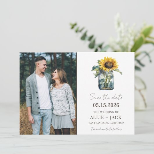 ひまわりエレガントの写真の素朴国結婚の写真 セーブザデート (スタンド正面)