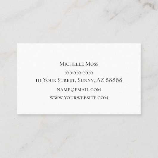 ひまわりエレガントの国フローラ 名刺 (裏面)