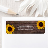 ひまわりエレガントの国素朴の金ゴールド結婚ズラベ ラベル (インサイチュ)