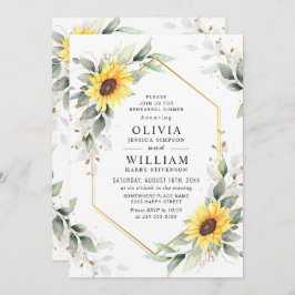 ひまわりエレガントの緑のリハーサルディナー 招待状