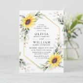 ひまわりエレガントの緑のリハーサルディナー 招待状 (スタンド正面)