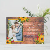 ひまわりエレガントの黄素朴色フローラ写真 セーブザデート (スタンド正面)