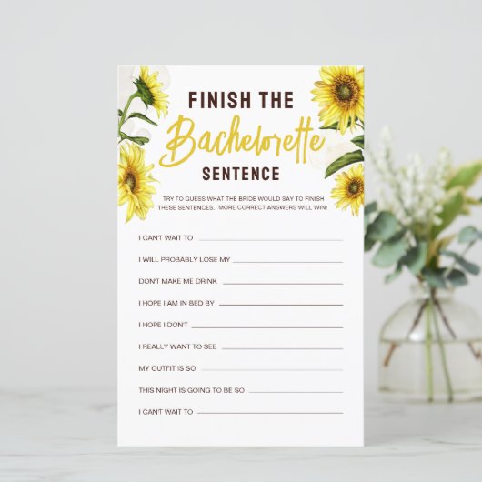 ひまわりエレガントはSentence Game Sheetを終了 (スタンド正面)