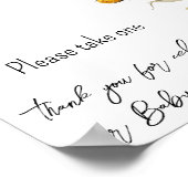 ひまわりエレガントぼほフローラ赤ちゃんシャワーの好意 ポスター (角)