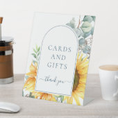 ひまわりエレガントカード及びギフトブライダルシャワー 台座サイン (インサイチュ)