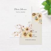 ひまわりエレガントジュエリーイヤリング表示カード (デスク)