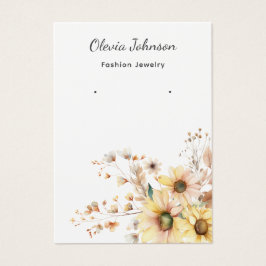 ひまわりエレガントジュエリーイヤリング表示カード