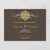 ひまわりエレガントデイジーブーケ日付を保存2 案内ポストカード (裏面)