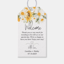 ひまわりエレガントデイジー結婚の歓迎 ギフトタグ