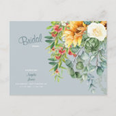 ひまわりエレガントトスカーナブライダルシャワーII インビテーションポストカード (正面)