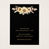 ひまわりエレガントネックレスイヤリング表示カード (裏面)