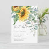 ひまわりエレガントフローラブライダルシャワー 招待状 (スタンド正面)