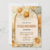 ひまわりエレガントフローラ引っ越し祝いパーティーパーティー 招待状 (正面)