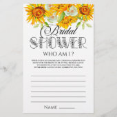 ひまわりエレガントブライダルシャワーゲーム (正面)