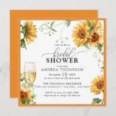 ひまわりエレガントブライダルシャワー 招待状 (正面/裏面)