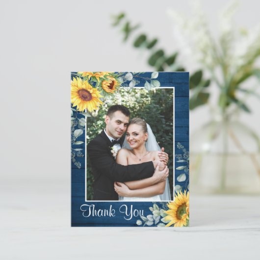 ひまわりエレガントユーカリありが素朴とう ポストカード (スタンド正面)