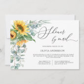 ひまわりエレガントユーカリブライダルシャワーバイメール 招待状 (正面)