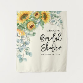 ひまわりエレガントユーカリブライダルシャワー タペストリー