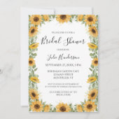 ひまわりエレガントユーカリブライダルシャワー 招待状 (正面)