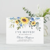 ひまわりエレガントユーカリ水の色の移動 案内状 (スタンド正面)