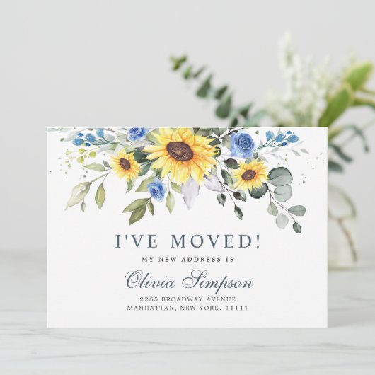 ひまわりエレガントユーカリ水の色の移動 案内状 (スタンド正面)