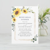 ひまわりエレガントユーカリ・リハーサル・ディナーQR 招待状 (スタンド正面)