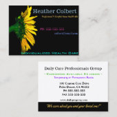 ひまわりエレガント介護者ヘルパー 名刺 (正面/裏面)