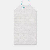 ひまわりエレガント壁煉瓦フローラ誕生日 ギフトタグ (裏面)