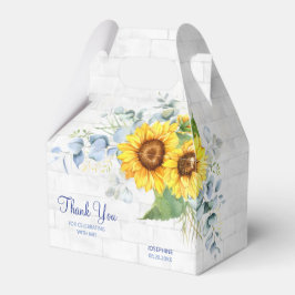 ひまわりエレガント壁煉瓦フローラ誕生日 フェイバーボックス