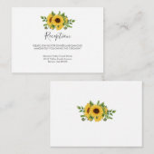 ひまわりエレガント式レセプション エンクロージャーカード (正面/裏面)
