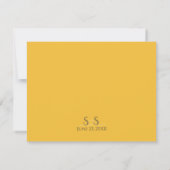 ひまわりエレガント式RSVPエンクロージャカード 出欠カード (裏面)