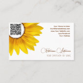 ひまわりエレガント書道の花屋QRコード 名刺 (裏面)