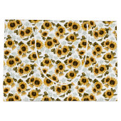 ひまわりエレガント模様 ラージペーパーバッグ (裏面)