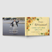 ひまわりエレガント水彩退職パーティー ゲストブック (全面)