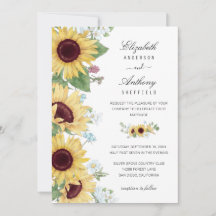 ひまわりエレガント素朴フローラ結婚の