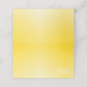 ひまわりエレガント黄色座席表又はエスコートカード プレイスカード (外部開封)