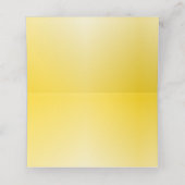 ひまわりエレガント黄色座席表又はエスコートカード プレイスカード (内部開封)