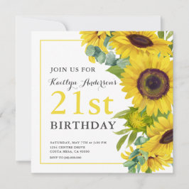 ひまわりエレガント21日パーティー 招待状