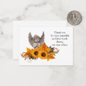 ひまわりエンジェルサンキューカード ノートカード (正面/裏面インサイチュ)