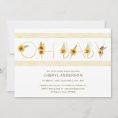 ひまわりオベビーベビーシャワーパーティー 招待状 (正面)