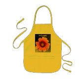 ひまわりオレンジと黄色ガイラディアブライト 子供用エプロン (正面)