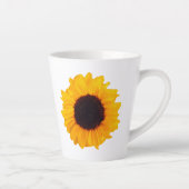 ひまわりオレンジイエローブラックフローラ4Kate カフェラテマグ (右)