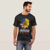 ひまわりオレンジ平和Enough End Gun Virance Usa Tシャツ (正面フル)