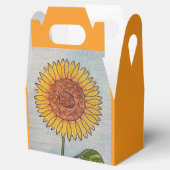 ひまわりオレンジ色の愛用ボックス フェイバーボックス (オープン)