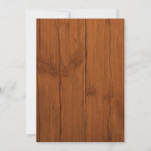 ひまわりオンウッド素朴ブライダルシャワー 招待状 (裏面)