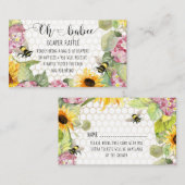 ひまわりオーベー(昆虫)マルハナバチガールおむつラッフル 名刺 (正面/裏面)