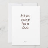 ひまわりカウボーイブートフラットカード シーズンカード (裏面)