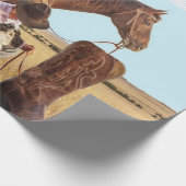 ひまわりカウボーイマットラッピング紙 ラッピングペーパー (角)