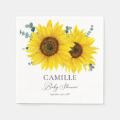 ひまわりカスタマイズペーパー スタンダードカクテルナプキン (正面)